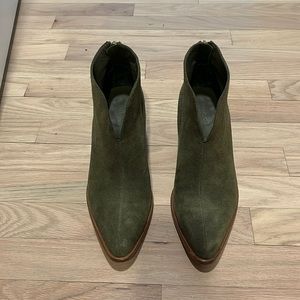 Vince Havana Notch Booties Suede